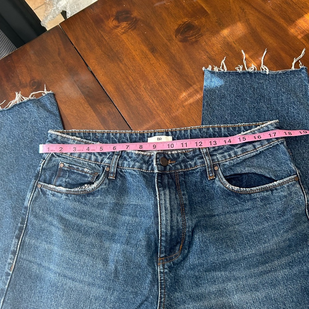BP High Rise Raw Hem Jeans Size 32